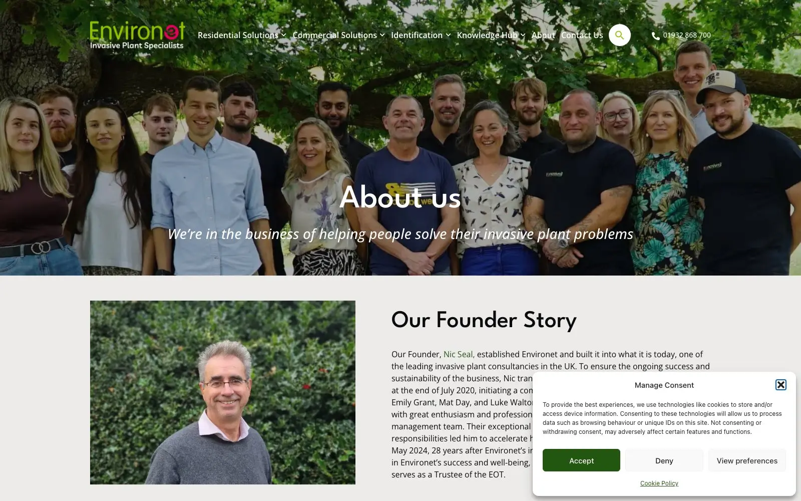 Knowledge hub Environet UK