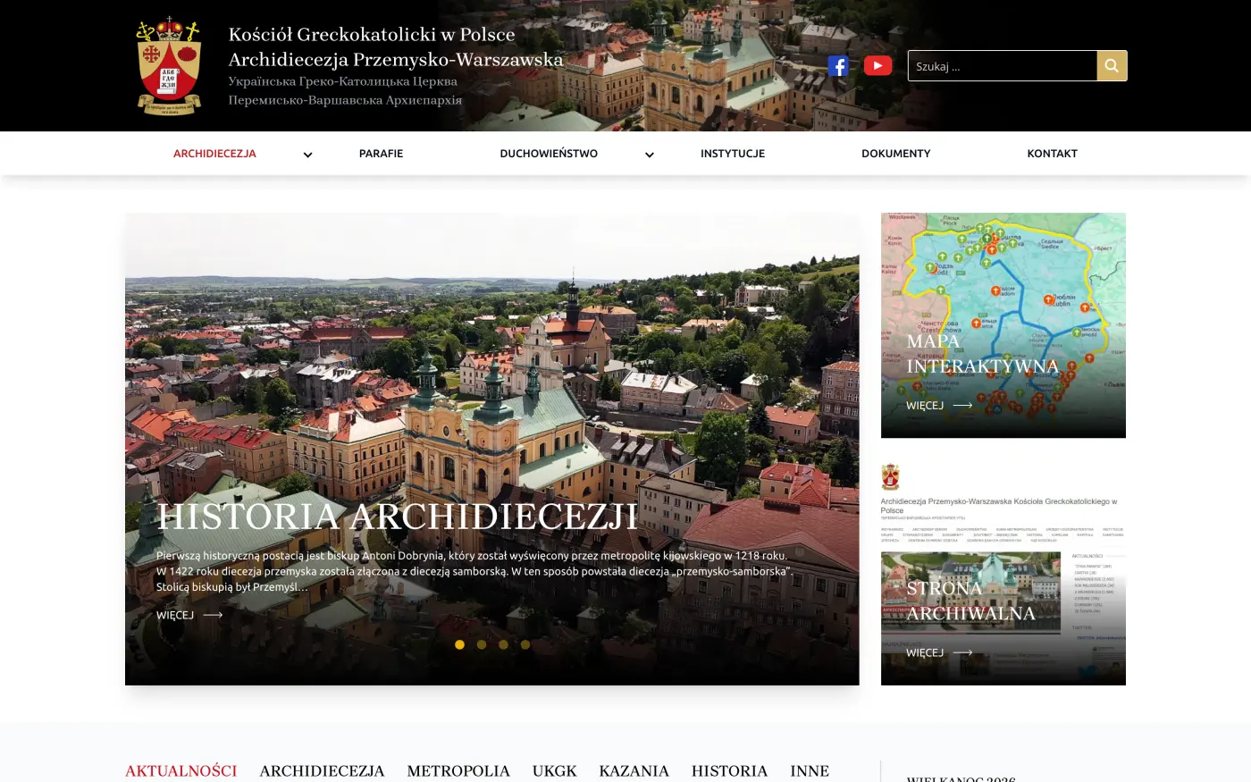 Strona Archidiecezji Przemysko-Warszawskiej