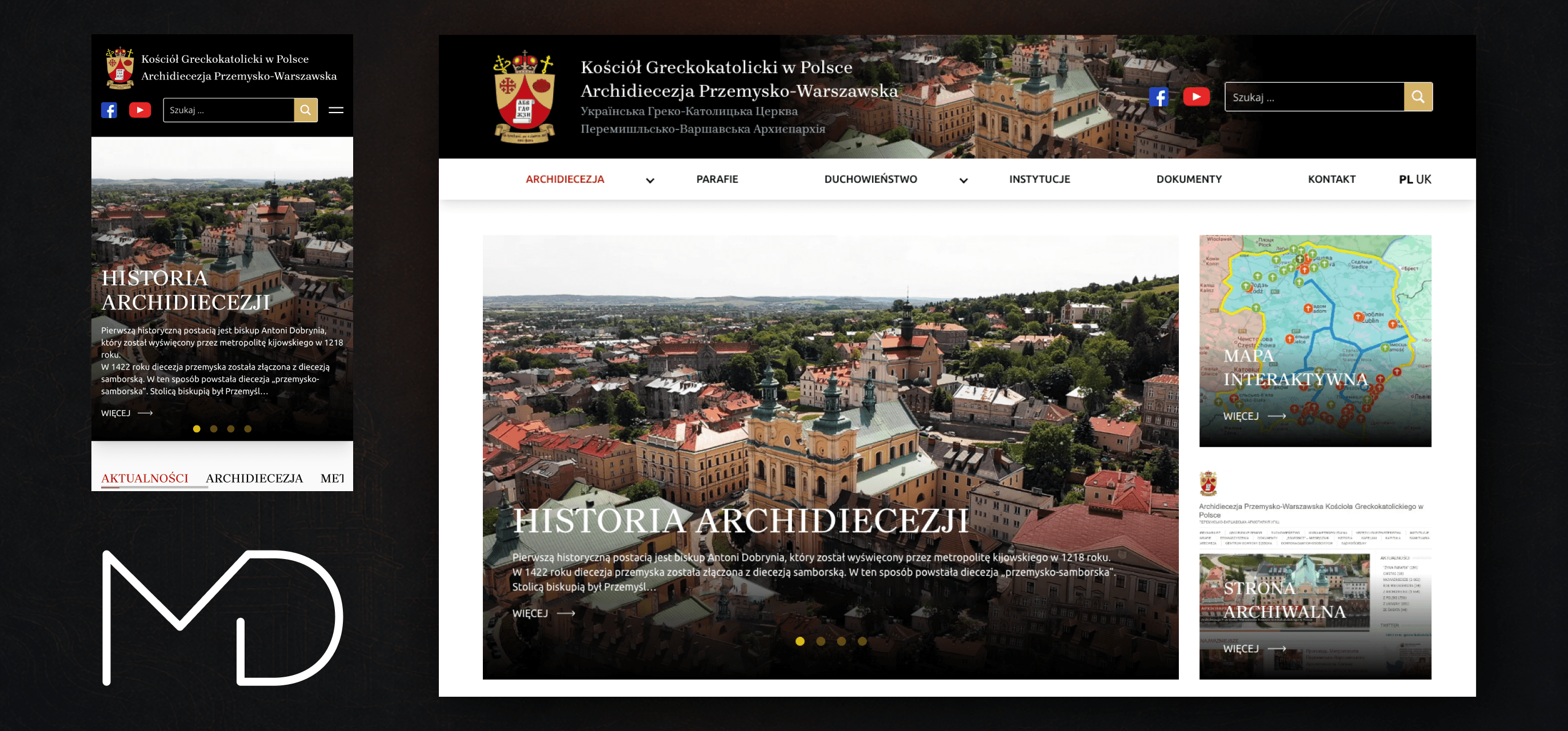 Strona internetowa Archidiecezji Przemysko-Warszawskiej Kościoła Greckokatolickiego w Polsce
